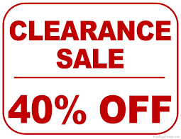 Clearance 40% Off