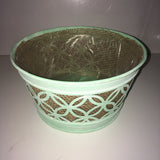 Round Metal Planter with Hessian (various Colours)