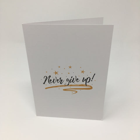Recognition Card - Never Give Up