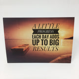 Inspirational Scenic Card - Progress Each Day - Pack of 6